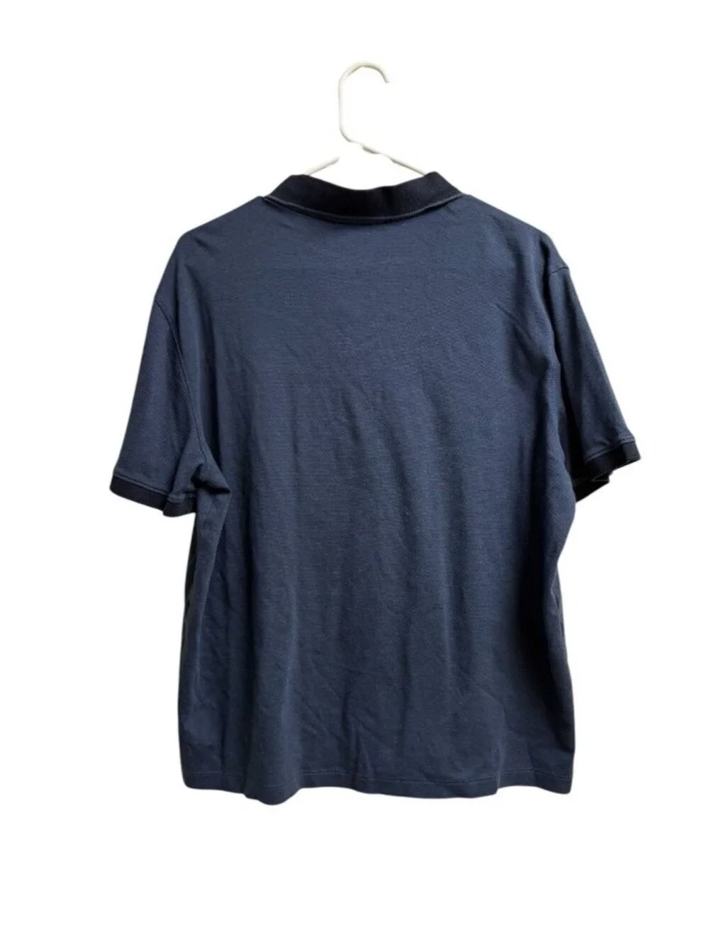 Banana Republic Polo Shirt Men’s Large Blue Luxe Touch Performance